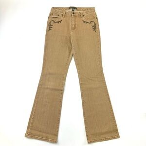 Lauren western classic bootcut jeans honey denim Size 6 coastal cowgirl